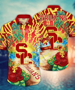 USC Trojans NCAA Flower Hawaii Shirt For Fans Style 1