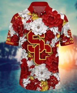 USC Trojans NCAA Flower Hawaii Shirt For Fans Style 12