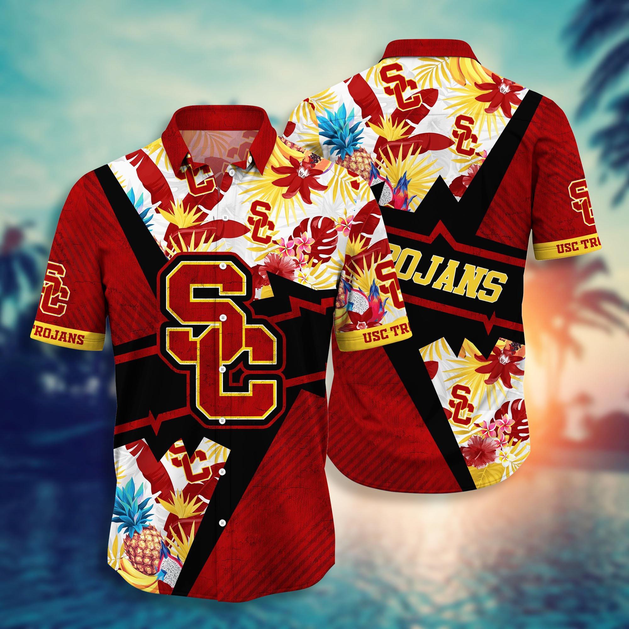 USC Trojans NCAA Flower Hawaii Shirt For Fans Style 13