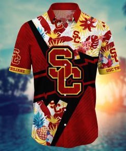 USC Trojans NCAA Flower Hawaii Shirt For Fans Style 13