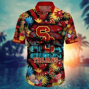 USC Trojans NCAA Flower Hawaii Shirt For Fans Style 14