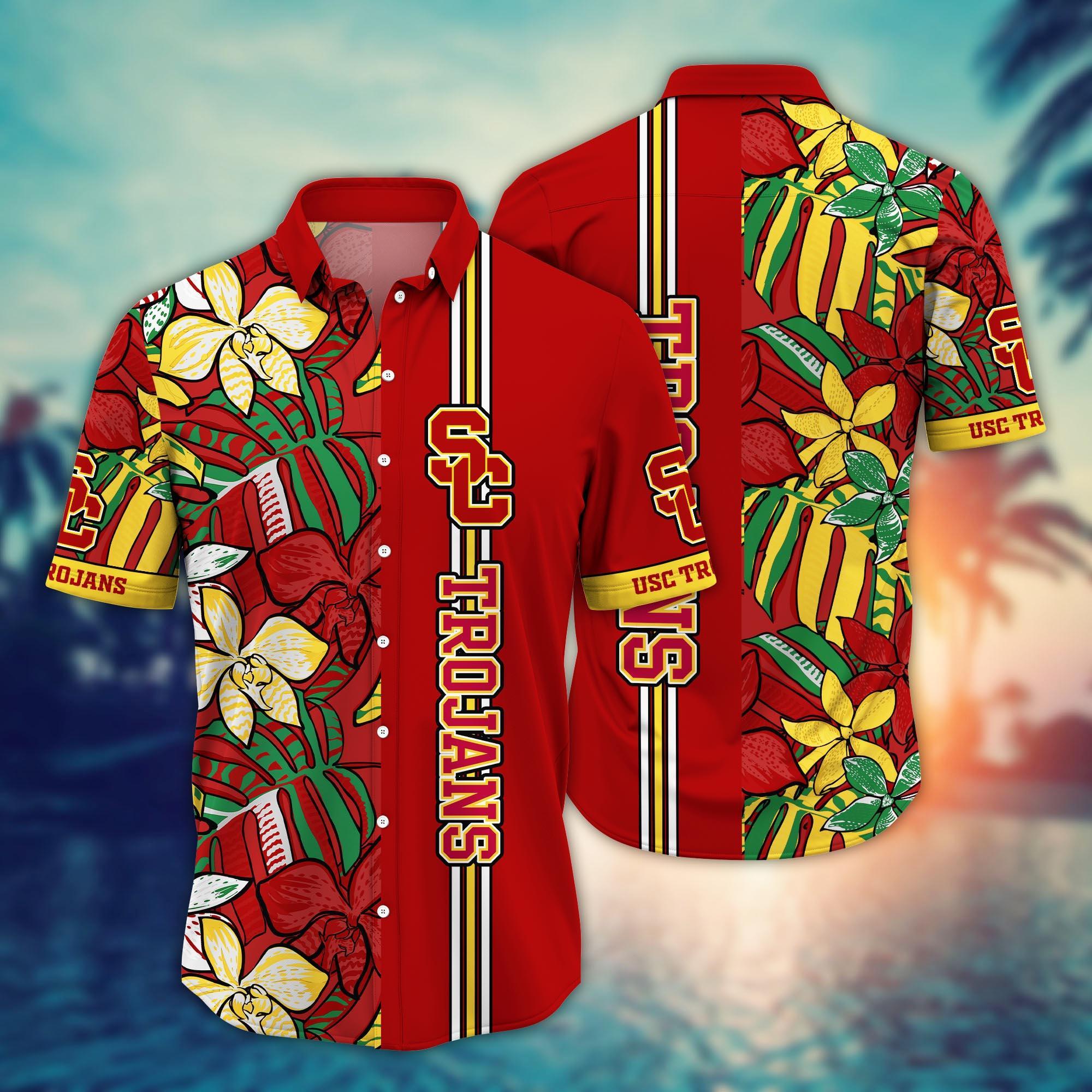 USC Trojans NCAA Flower Hawaii Shirt For Fans Style 15