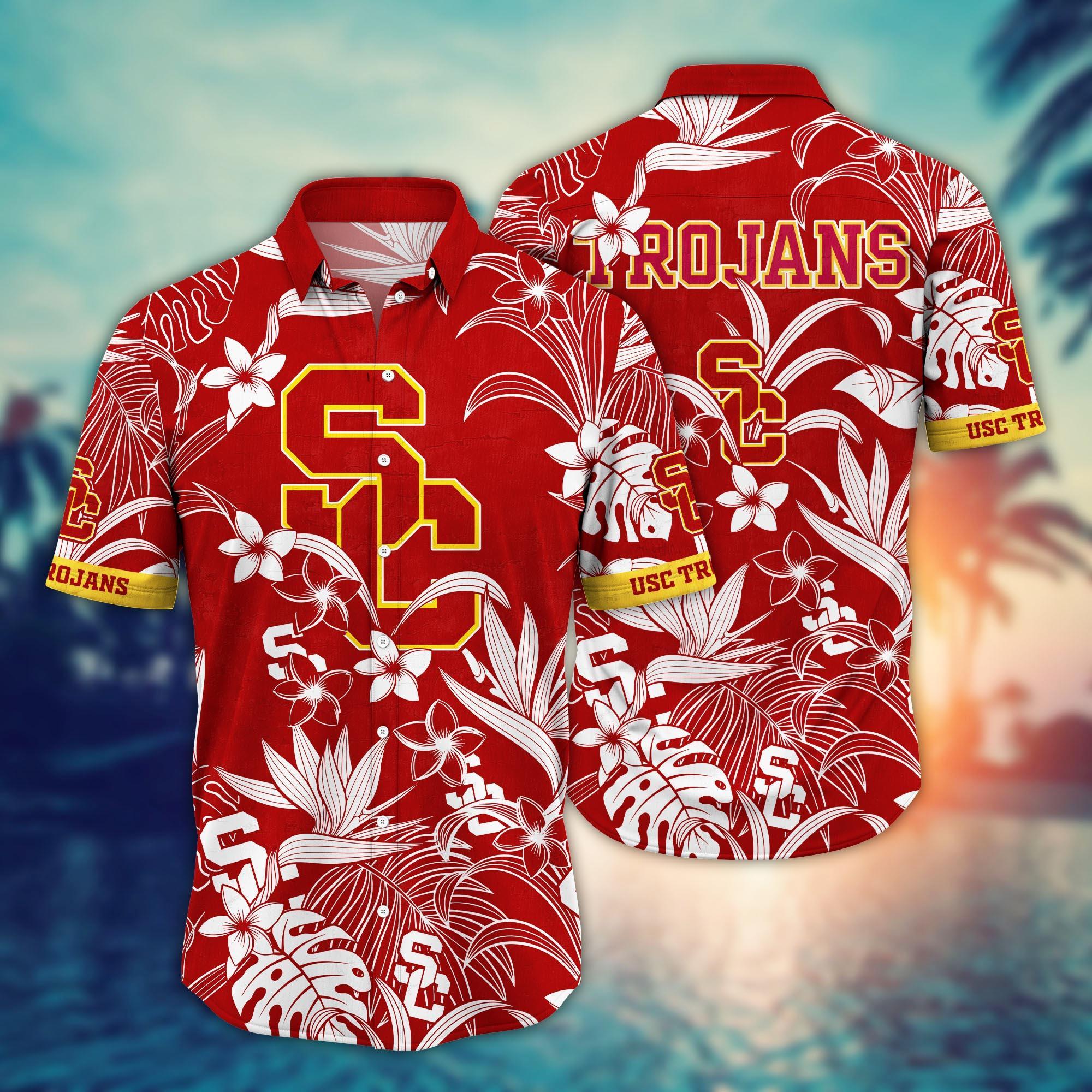 USC Trojans NCAA Flower Hawaii Shirt For Fans Style 16