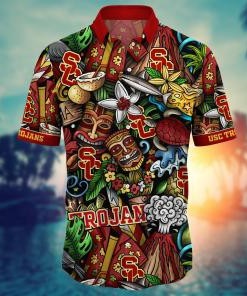 USC Trojans NCAA Flower Hawaii Shirt For Fans Style 17