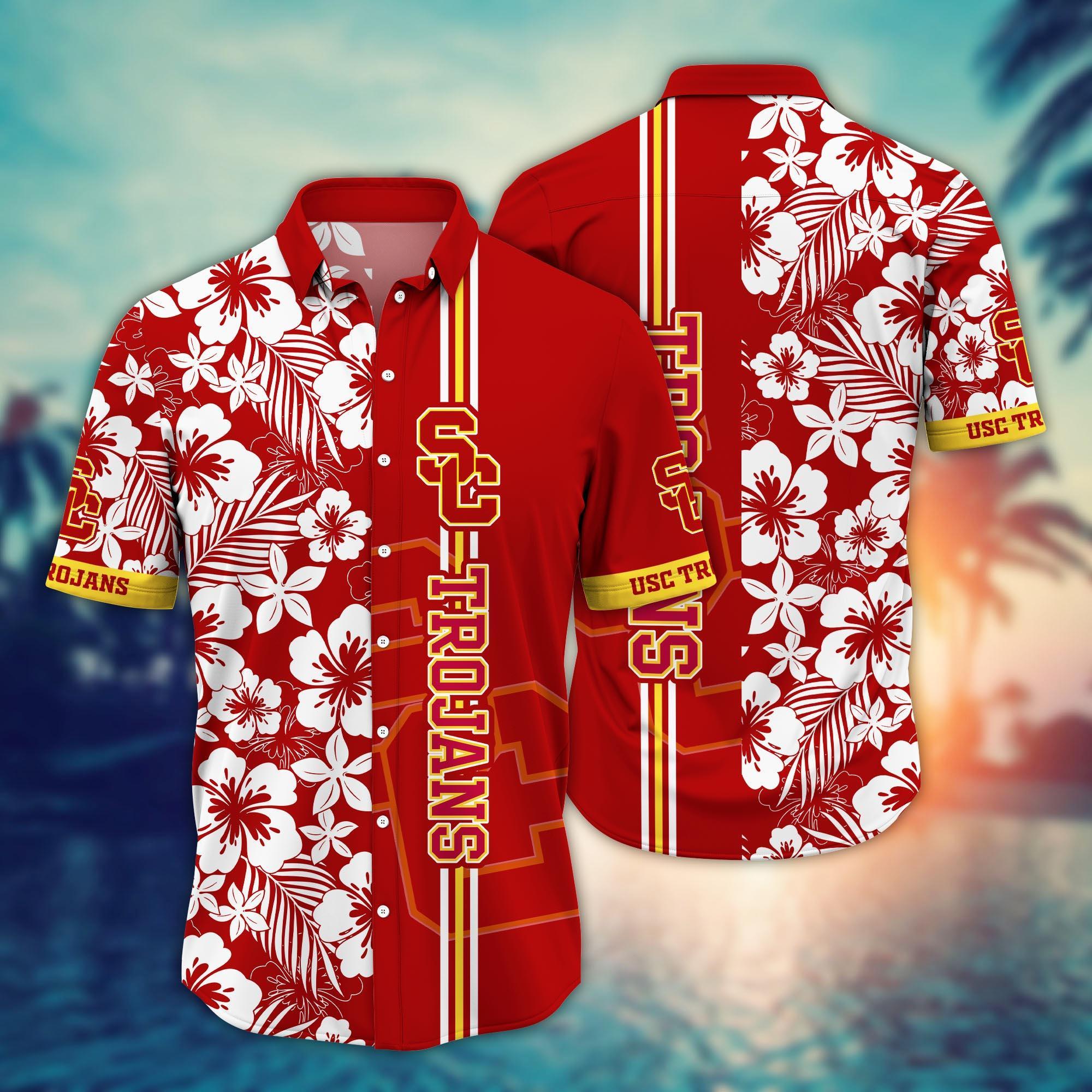 USC Trojans NCAA Flower Hawaii Shirt For Fans Style 19