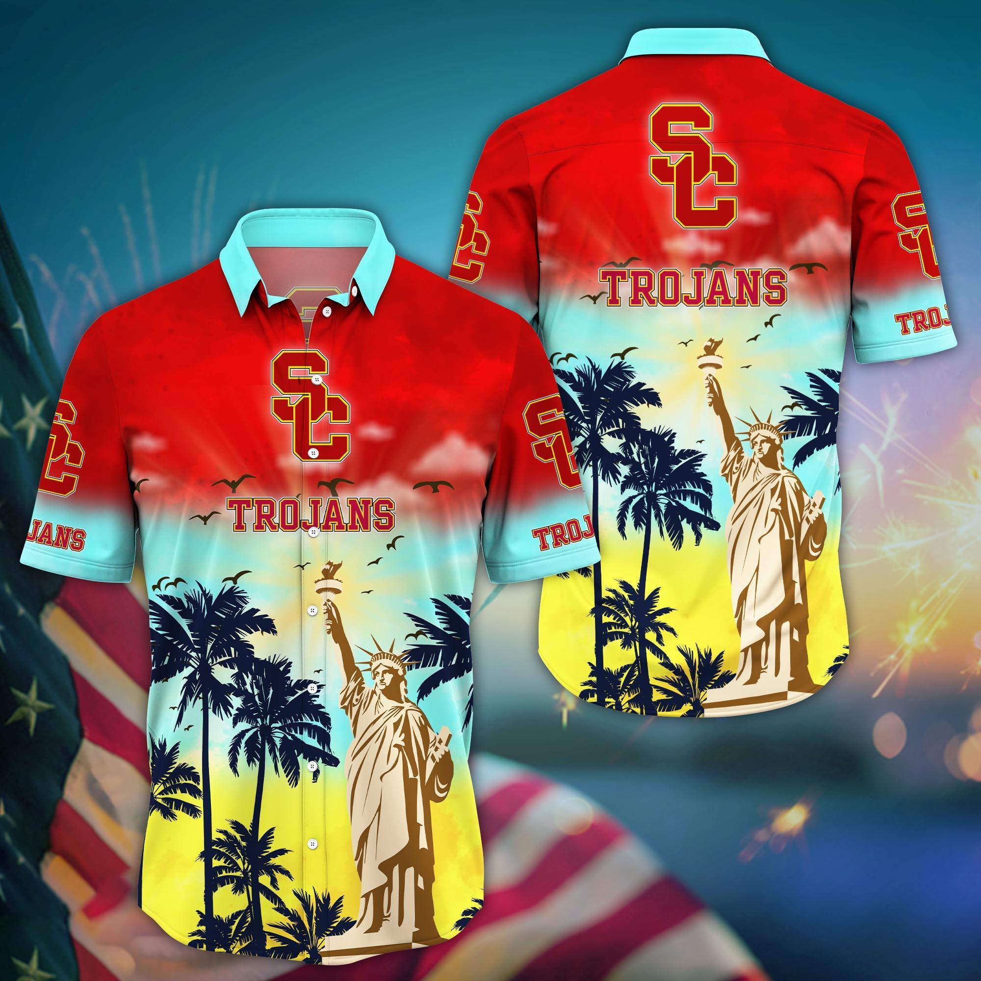 USC Trojans NCAA Flower Hawaii Shirt For Fans Style 23