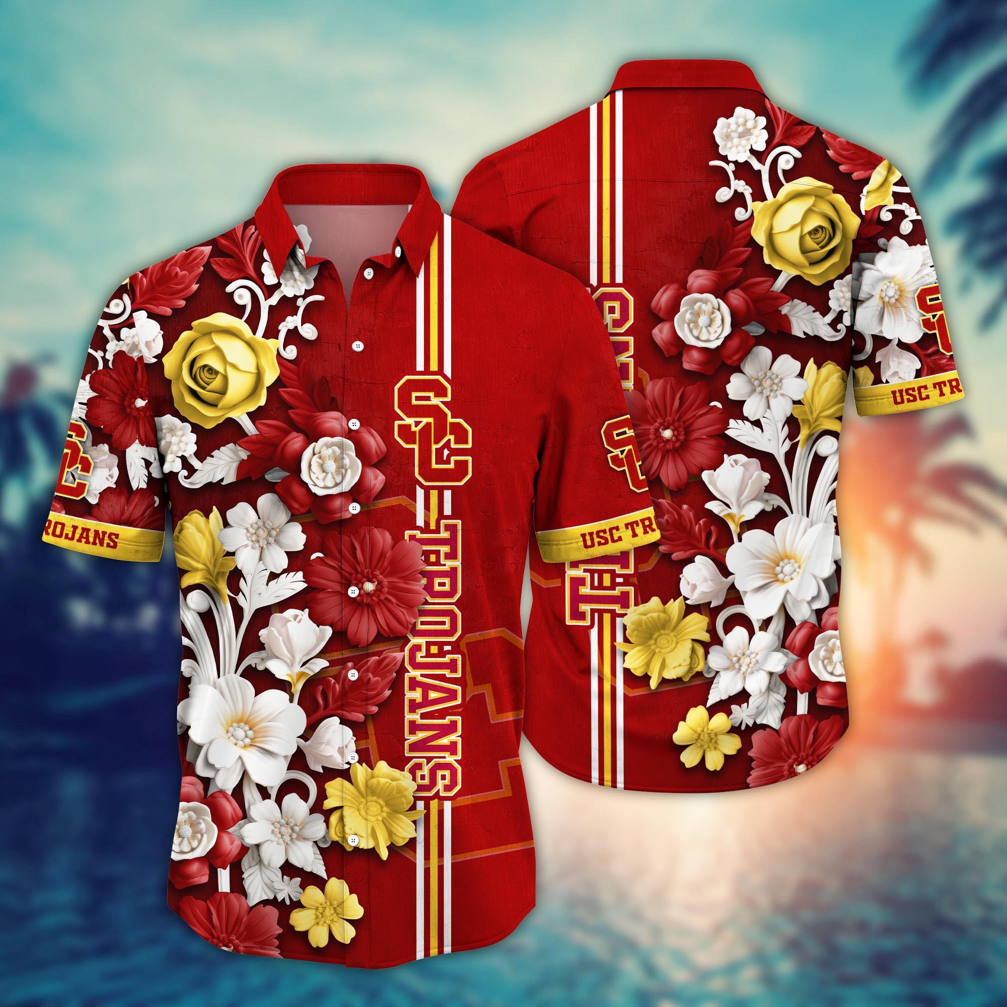 USC Trojans NCAA Flower Hawaii Shirt For Fans Style 25