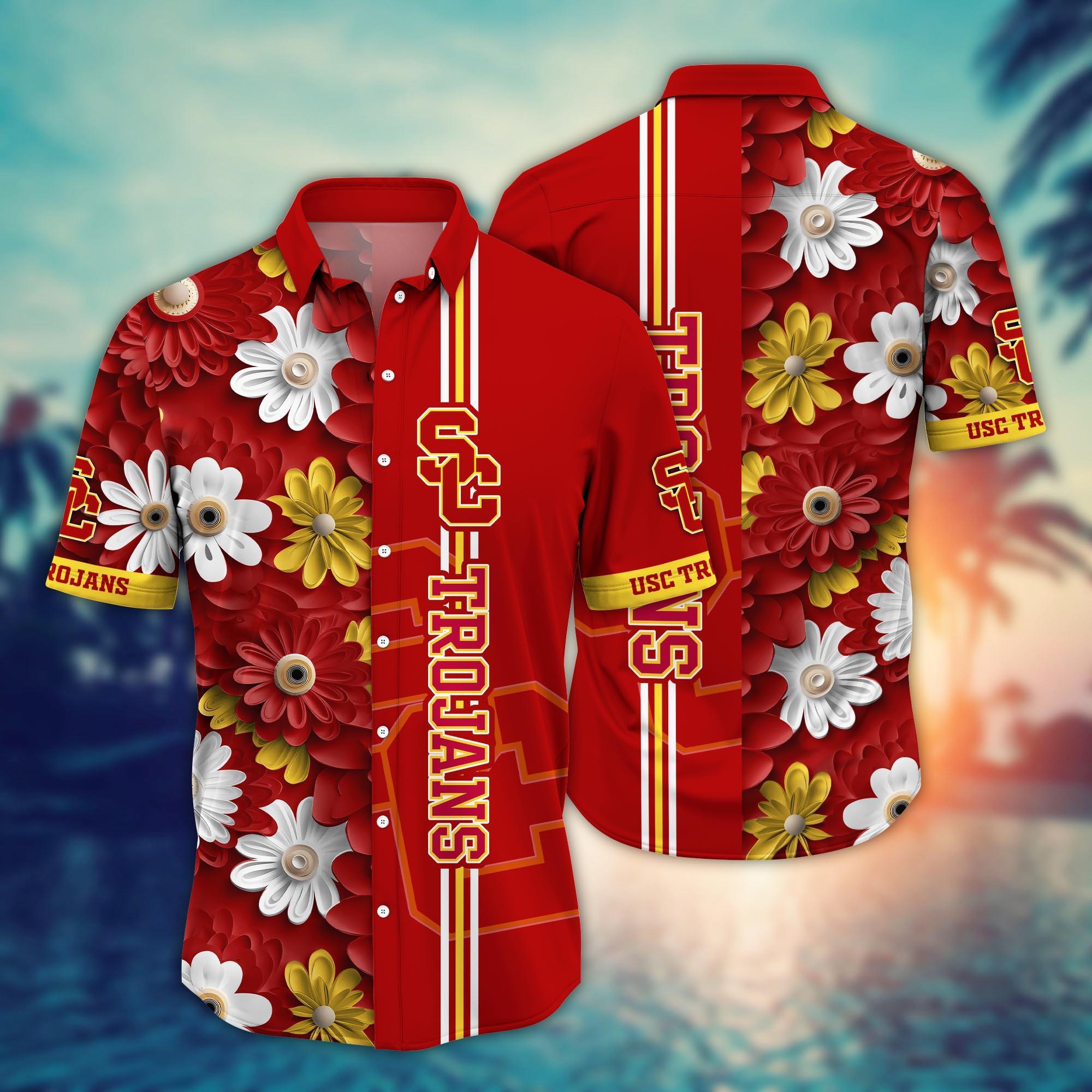 USC Trojans NCAA Flower Hawaii Shirt For Fans Style 26