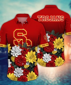 USC Trojans NCAA Flower Hawaii Shirt For Fans Style 27