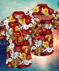 USC Trojans NCAA Flower Hawaii Shirt For Fans Style 3
