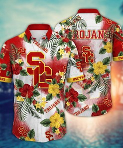 USC Trojans NCAA Flower Hawaii Shirt For Fans Style 30