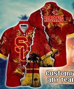 USC Trojans NCAA Flower Hawaii Shirt For Fans Style 33