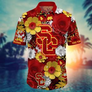 USC Trojans NCAA Flower Hawaii Shirt For Fans Style 35