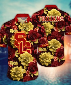 USC Trojans NCAA Flower Hawaii Shirt For Fans Style 37