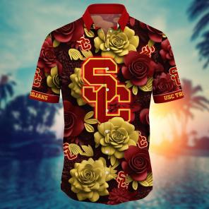 USC Trojans NCAA Flower Hawaii Shirt For Fans Style 37