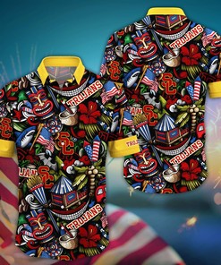 USC Trojans NCAA Flower Hawaii Shirt For Fans Style 4