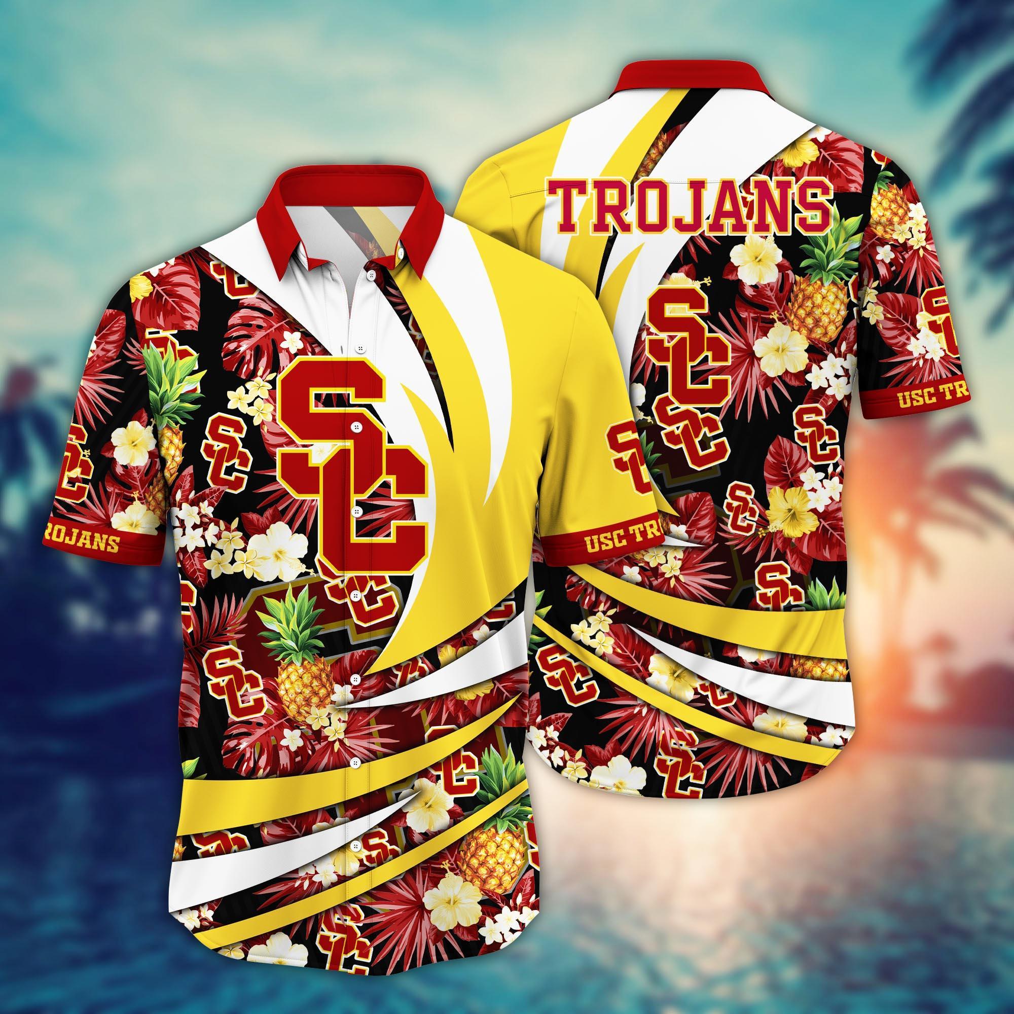 USC Trojans NCAA Flower Hawaii Shirt For Fans Style 6