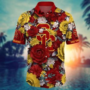 USC Trojans NCAA Flower Hawaii Shirt For Fans Style 8