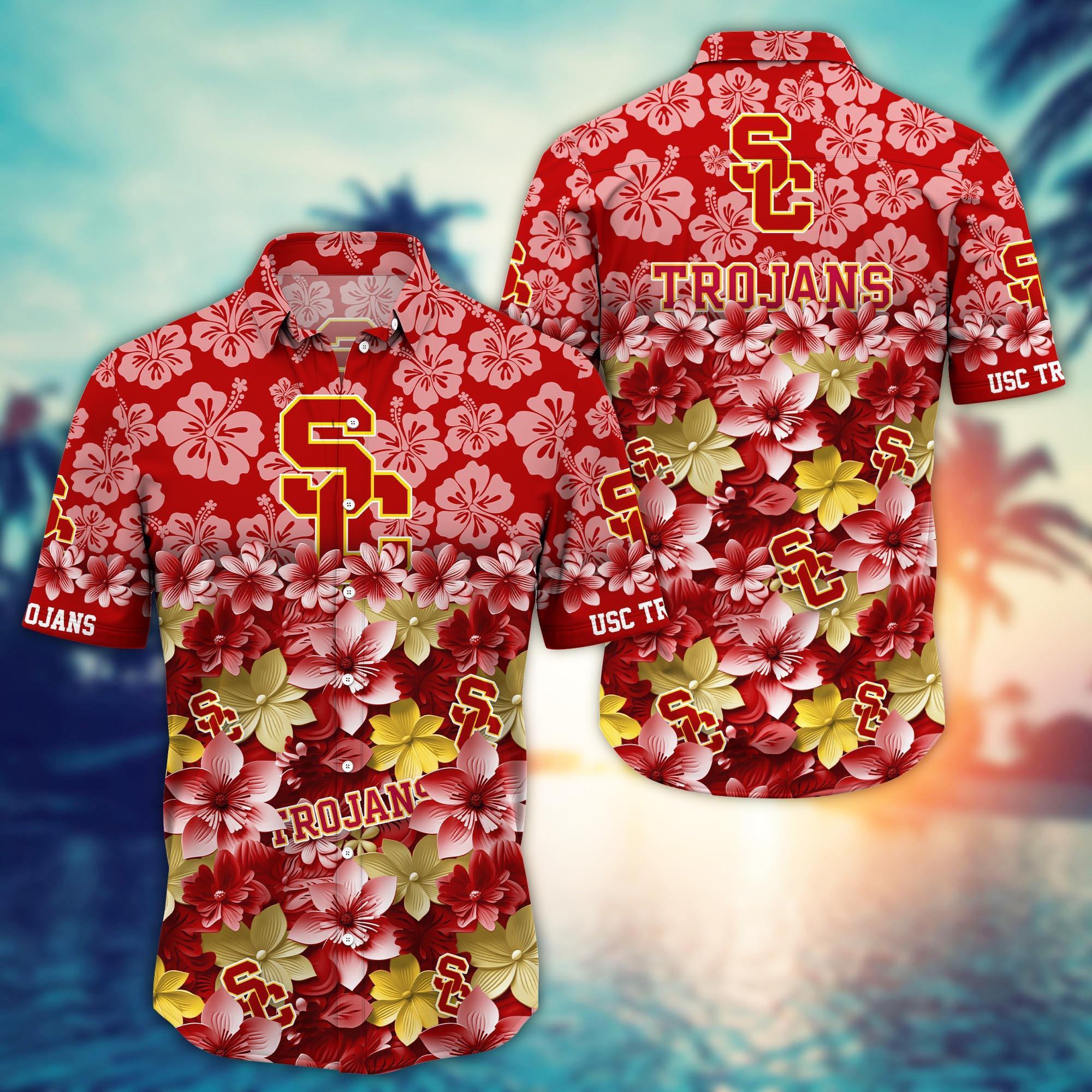 USC Trojans NCAA Hawaiian Shirt Gift For Fan