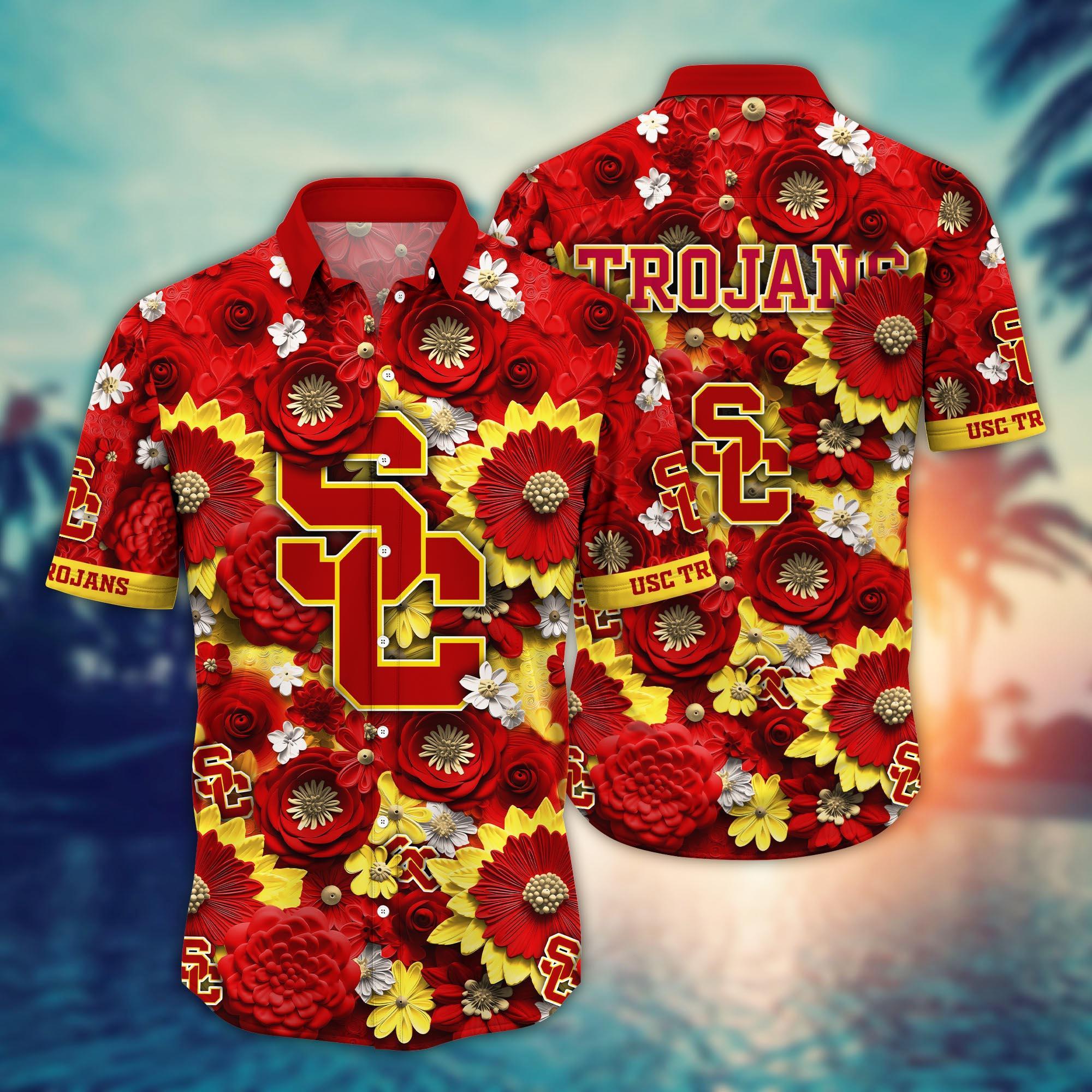 USC Trojans NCAA Hawaiian Shirt for This Summer Customize Shirt Any Team