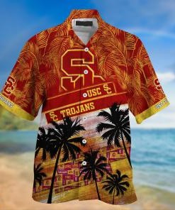 USC Trojans NCAA Palm Tree Pattern Hawaii Shirt For Sports Fans