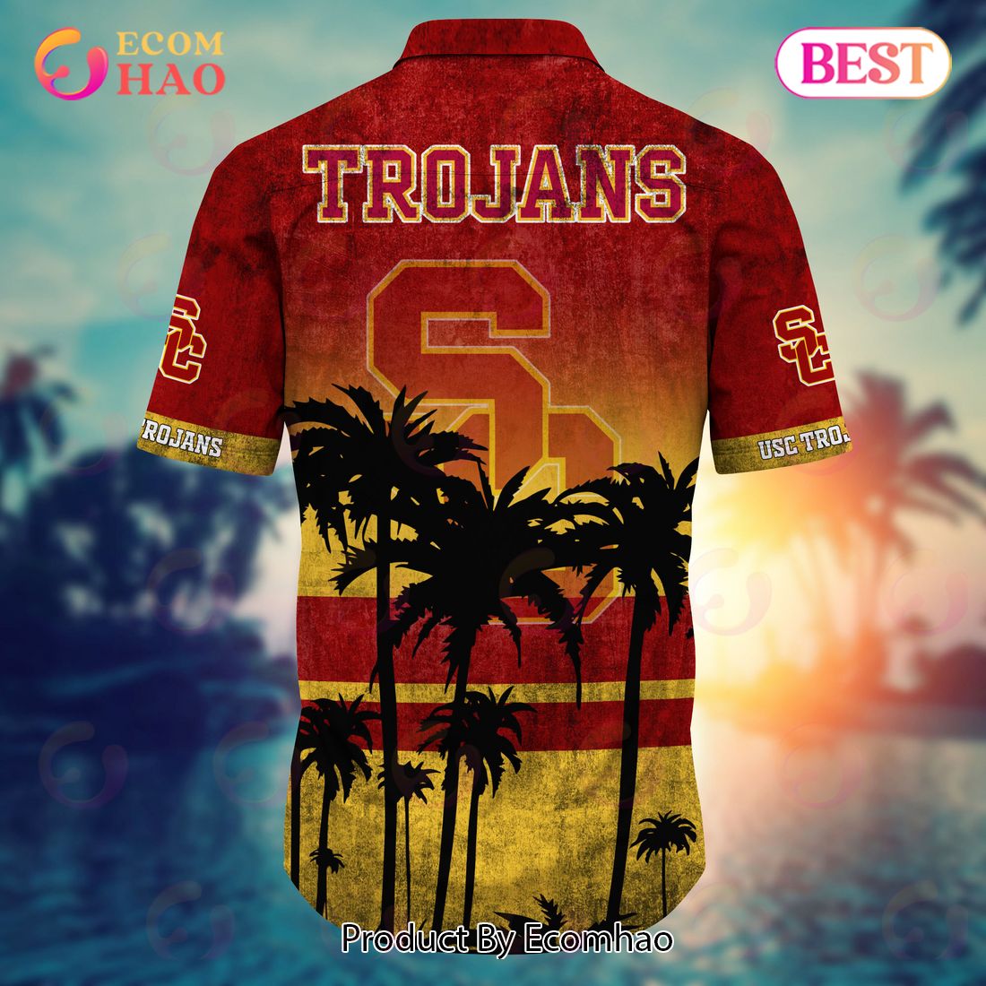 USC Trojans Summer Hawaiian Shirt and Shorts - Hot Trending Style