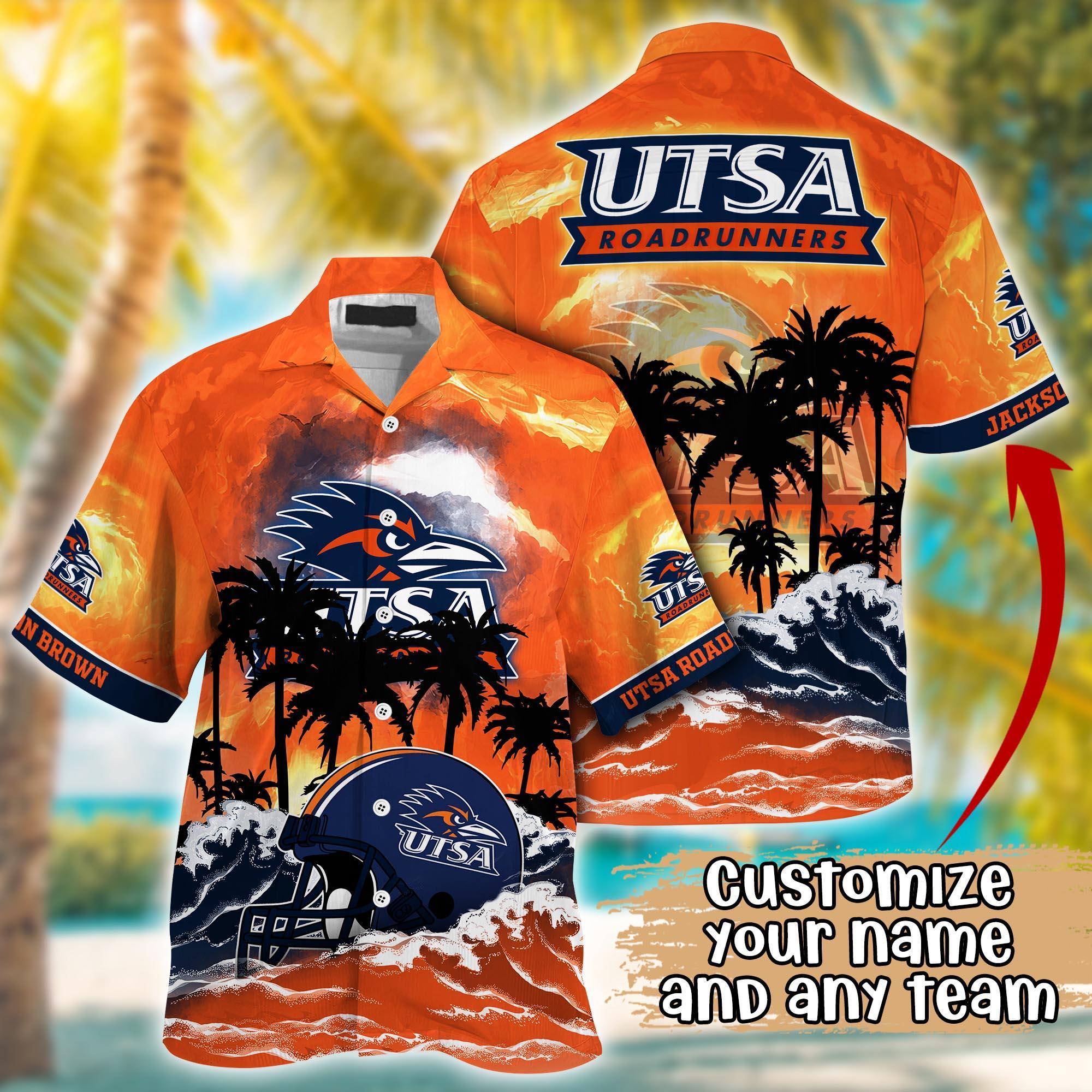 UTSA Roadrunners NCAA Best Hawaiian Shirt Ever- Customize Any Team Any League