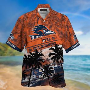 UTSA Roadrunners NCAA Palm Tree Pattern Hawaii Shirt For Sports Fans