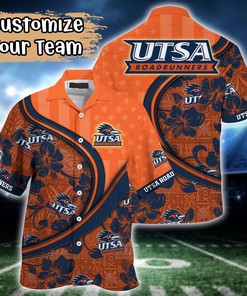UTSA Roadrunners NCAA US Flag Flower Hawaii Shirt For Fans