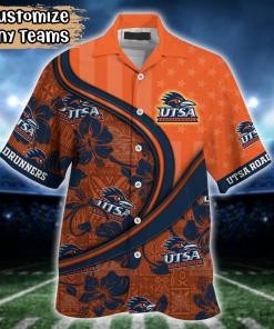UTSA Roadrunners NCAA US Flag Flower Hawaii Shirt For Fans