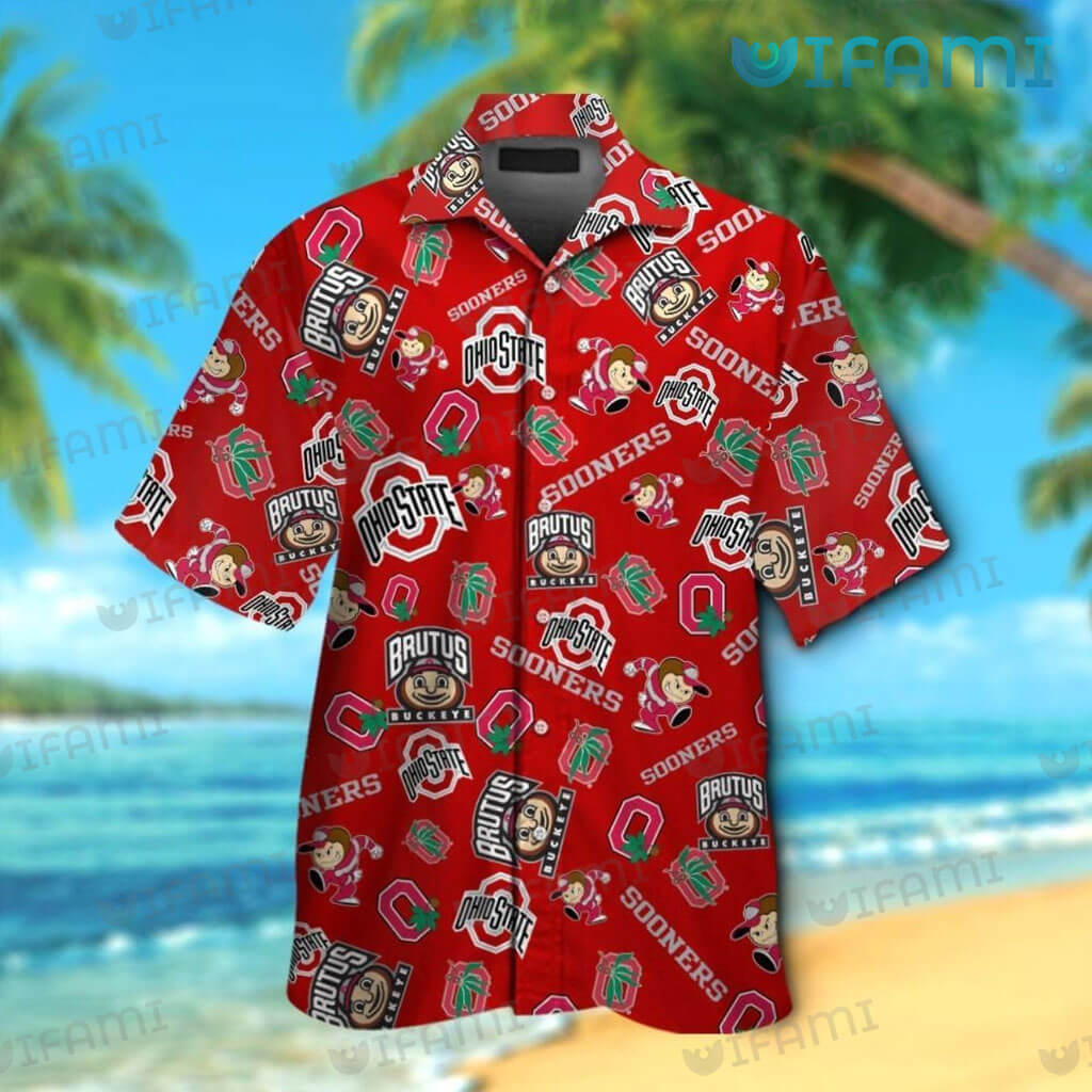 Unique Ohio State Buckeyes Hawaiian Shirt with Championship History, Mascot Logo and Sooners