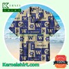 University Of Washington Vintage Squares Beach Shirt - Classic Look for Beach Days