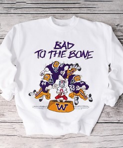 University of Washington Huskies Bad To The Bone Vintage T-Shirt - Official NCAA Merchandise