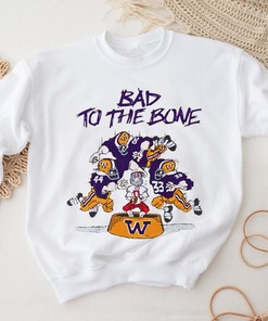 University of Washington Huskies Bad To The Bone Vintage T-Shirt - Official NCAA Merchandise