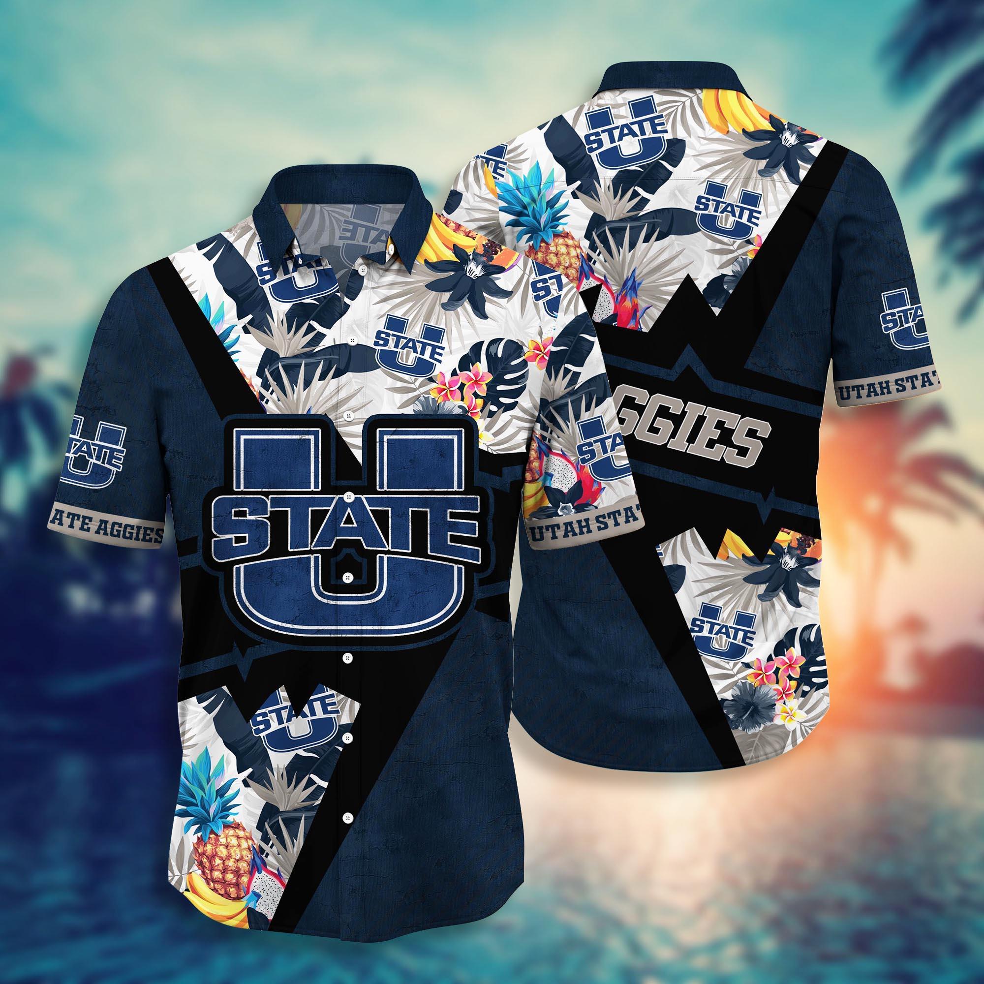 Utah State Aggies NCAA Flower Hawaii Shirt For Fans Ver 10