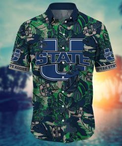 Utah State Aggies NCAA Flower Hawaii Shirt For Fans Ver 12