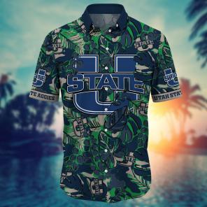 Utah State Aggies NCAA Flower Hawaii Shirt For Fans Ver 12