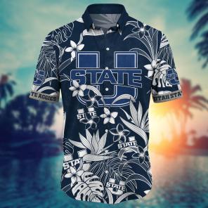 Utah State Aggies NCAA Flower Hawaii Shirt For Fans Ver 13