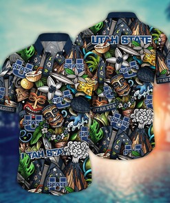 Utah State Aggies NCAA Flower Hawaii Shirt For Fans Ver 14