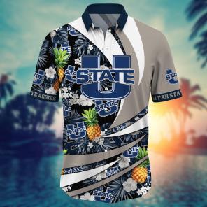 Utah State Aggies NCAA Flower Hawaii Shirt For Fans Ver 16