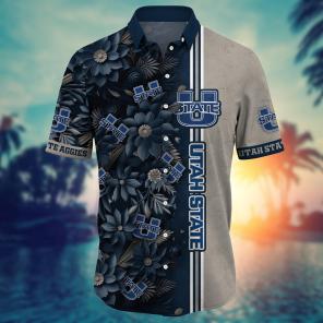 Utah State Aggies NCAA Flower Hawaii Shirt For Fans Ver 18