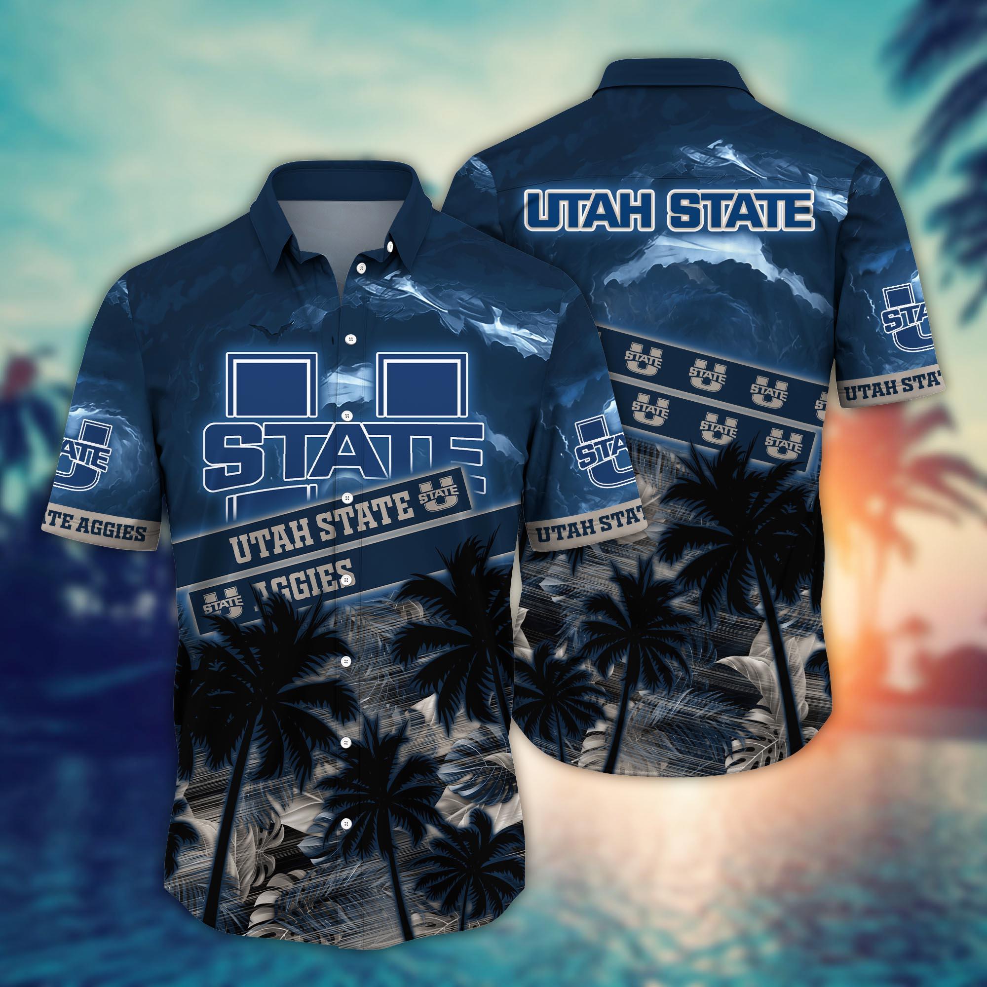 Utah State Aggies NCAA Flower Hawaii Shirt For Fans Ver 22