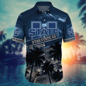 Utah State Aggies NCAA Flower Hawaii Shirt For Fans Ver 22