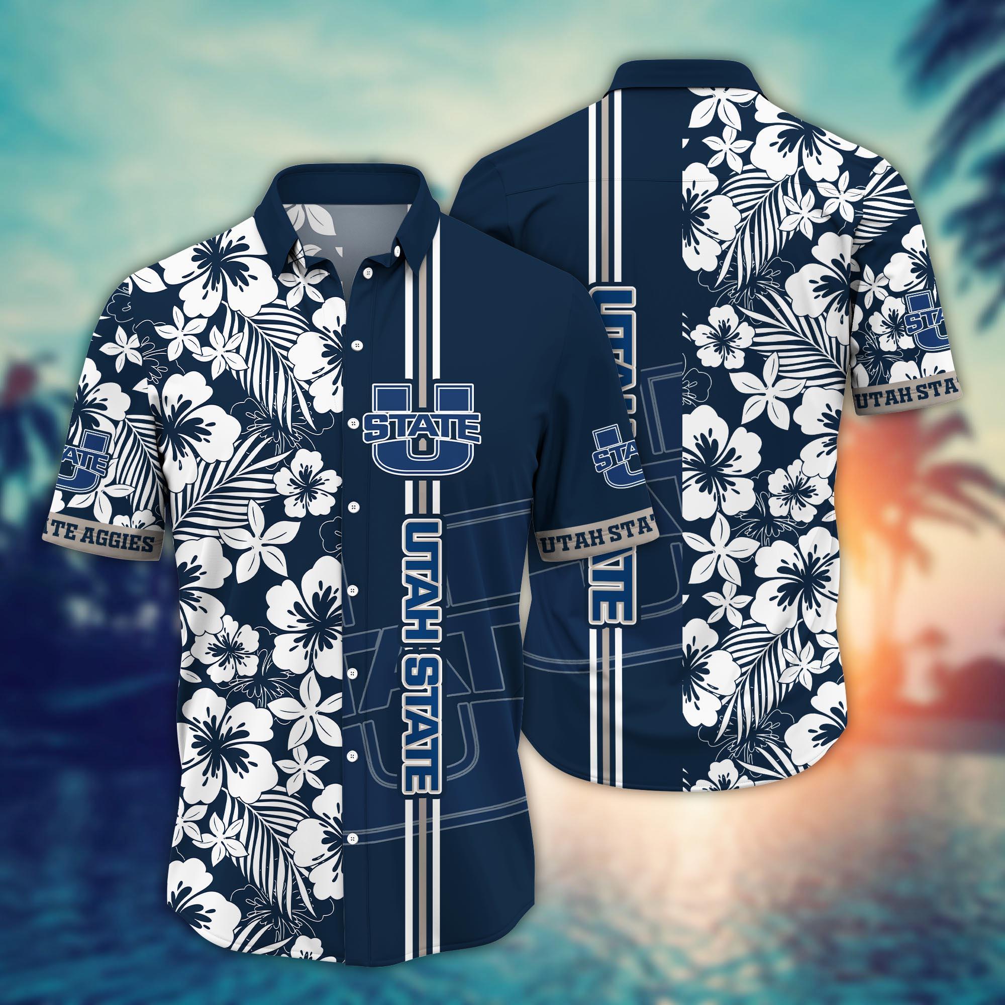 Utah State Aggies NCAA Flower Hawaii Shirt For Fans Ver 25