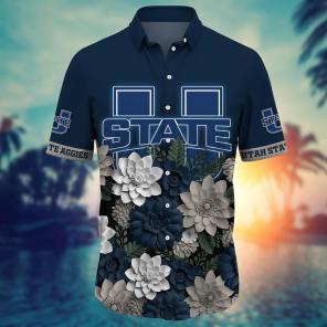 Utah State Aggies NCAA Flower Hawaii Shirt For Fans Ver 26
