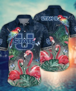 Utah State Aggies NCAA Flower Hawaii Shirt For Fans Ver 27