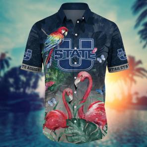 Utah State Aggies NCAA Flower Hawaii Shirt For Fans Ver 27