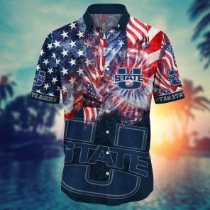 Utah State Aggies NCAA Flower Hawaii Shirt For Fans Ver 29