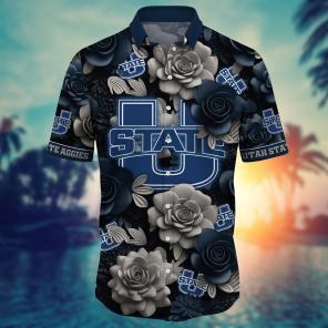 Utah State Aggies NCAA Flower Hawaii Shirt For Fans Ver 3