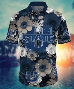 Utah State Aggies NCAA Flower Hawaii Shirt For Fans Ver 35